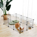 Outdoor Dog Playpen Fence – 10-Panel 14" Puppy Exercise Pen & Cage